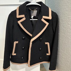 J. Crew Nello Gori Tipped Wool Peacoat in size 00P